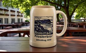 Andechs Steinkrug 0,5 l–Authentisch für die Gastronomie