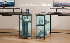 Verstellbares doppeltes Ablagefach