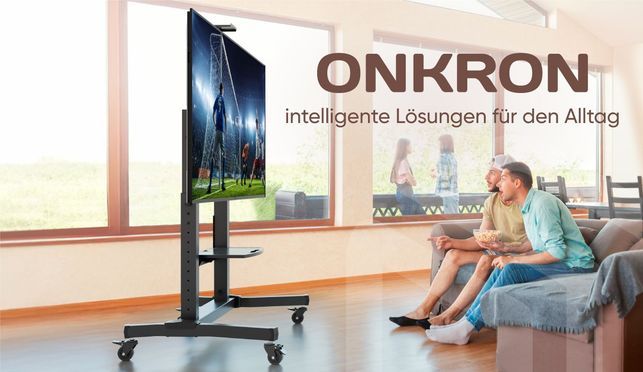 Mobiler motorisierter TV Standfuß
