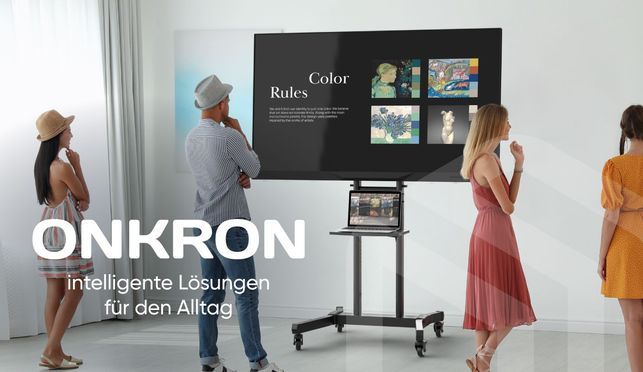 TS1891 – mobiler Standfuß für große TVs und Panels