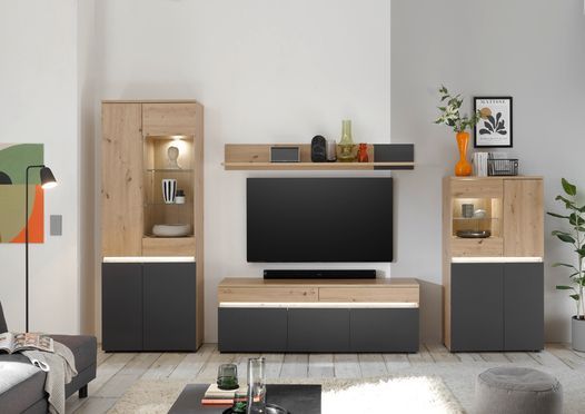 Die elegante Wohnwand Limoges: Zeitloses Design für Ihr Zuhause