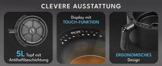Intuitives Bedienfeld und modernes Design