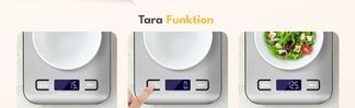Mit Tara Funktion für unkompliziertes Abwiegen