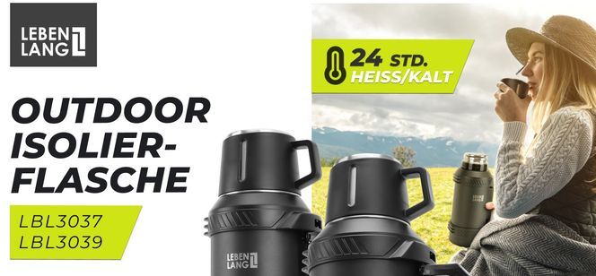 Thermosflaschen perfekt für dein Outdoor Erlebnis Mit 1,5 L oder 2,5 L Inhalt!