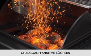 Charcoal Pfanner mit Löchern