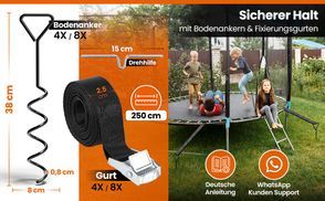 Sicherer Halt für Trampolin & Spielgeräte
