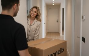Du benötigst eine Lieferung bis ins Schlafzimmer?
