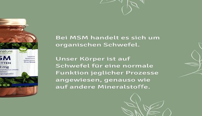 Organischer Schwefel kommt fünfmal häufiger in dem Organismus vor als Magnesium