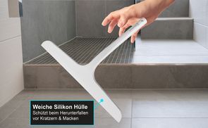 Weicher Silikon Mantel schützt Fliesen vor Fallschäden
