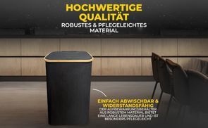 Premium Qualität–Schwarz mit Bambusrahmen und Oxford Gewebe