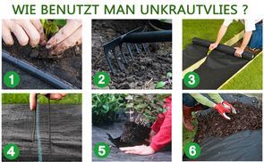 wie benutzt man Unkrautvlies ?