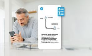 Einfache Installation dank Einbauanleitung