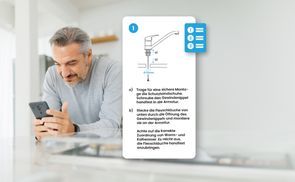 Einfache Installation dank Einbauanleitung