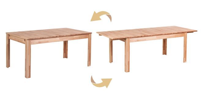 Ausziehbare Tisch London ideal für große Familienessen, Feiern mit Freunden und gesellige Runden