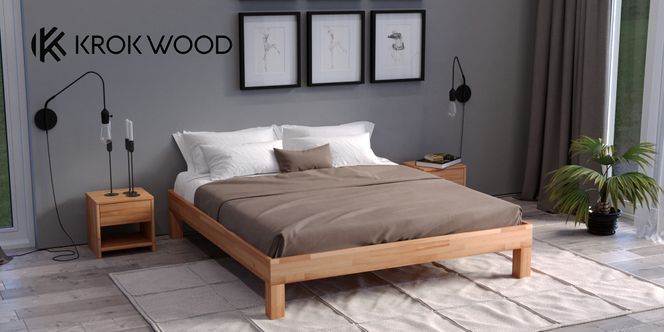 Massivholzbett Jana von Krok Wood – Zeitloses Design & höchste Qualität für Ihr Schlafzimmer