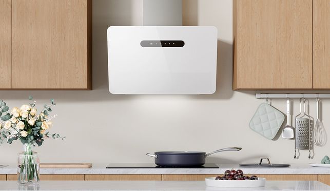 CIARRA Dunstabzugshaube 60cm App SensorTouch Bedienung Kopffreie Schräghaube 650 m³/h 