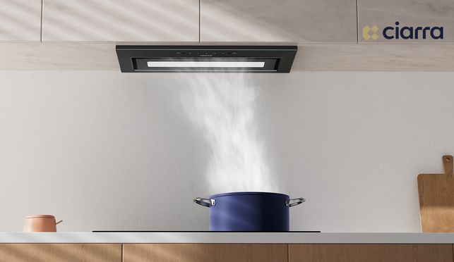 CIARRA Einbau Dunstabzugshaube 60 cm 460m³/h Einbauhaube 3 Leistungsstufen