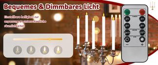 Fernbedienung, Helligkeitsregelung, Timer Funktion.