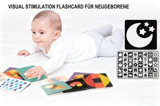 Warum beiens schwarz weiße bunte visuelle Stimulations Lernkarten?