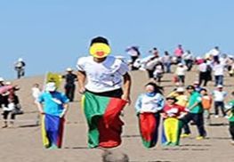Kartoffelsack für Rennen