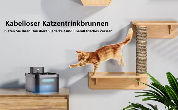 Wireless Cat Water Fountain – Frisches Wasser für Ihre Haustiere, jederzeit und überall
