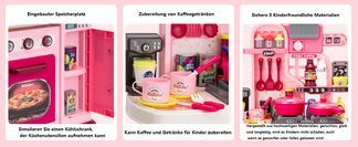 Kinderfreundlicher Kühlschrank mit Kaffeezubereitung