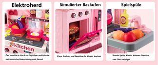 Simulierter Elektroherd mit Backofen und Spüle