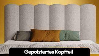 Hohes gepolstertes Kopfteil für entspanntes Anlehnen