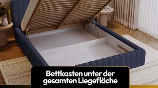 Geräumiger Bettkasten – Cleverer Stauraum unter der Liegeflä