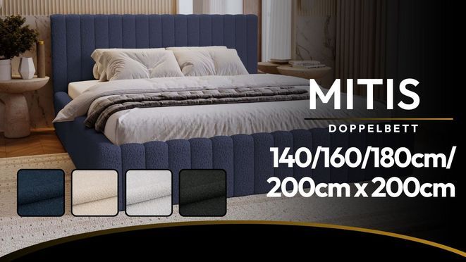 Luxuriöses Polsterbett mit Bettkasten – Stilvoll & Komfortabel