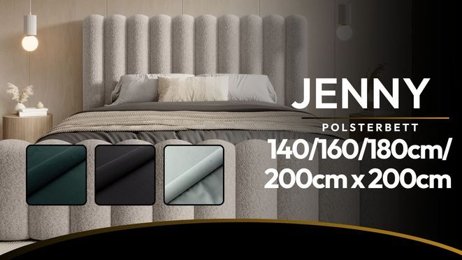 Elegantes Polsterbett mit luxuriösem Komfort & stilvollem Design