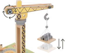 Beweglicher Kran mit Hebefunktion