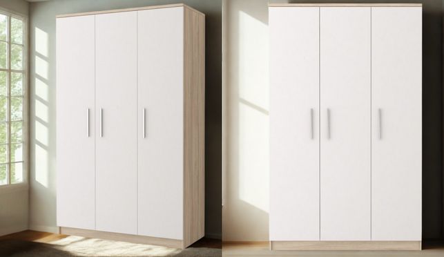 Drehtürenschrank mit funktionalem Aufbau