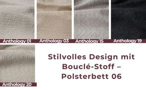 Stilvolles Design mit Bouclé Stoff 