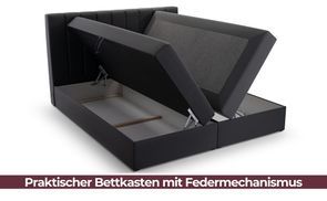Praktischer Bettkasten mit Federmechanismus