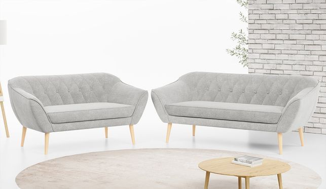 Elegante Möbelkollektion Pirs im skandinavischen Stil