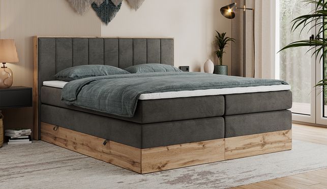 Boxspringbett Bellissimo King Modernes Design trifft auf außergewöhnlichen Komfort
