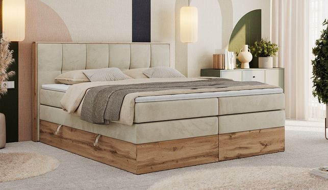 Höchster Schlafkomfort und stilvolle Eleganz – Boxspringbett Albero King 1