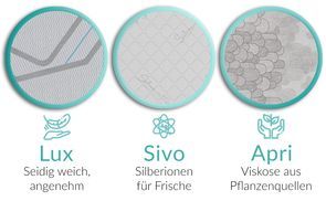 Drei Bezüge für individuellen Schlafkomfort