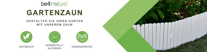 Be4Nature Flexible Holzzäune: Natürliche Eleganz und Anpassungsfähigkeit für Ihren Garten