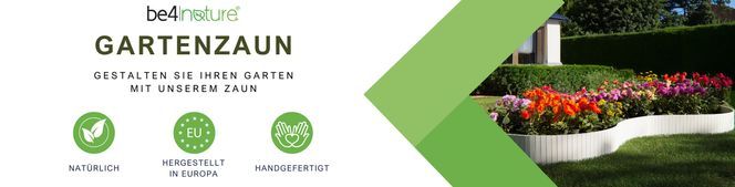 Be4Nature Flexible Holzzäune: Natürliche Eleganz und Anpassungsfähigkeit für Ihren Garten