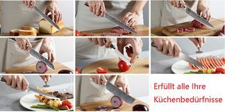 8 Stücke Universalmesser Küchenmesser