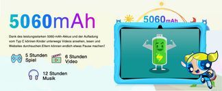 5060mAh Akku,Lange Akkulaufzeit