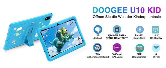 DOOGEE U10 KID Kinder Tablet