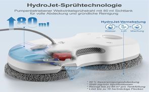 HydroJet Weitwinkel Sprühfunktion