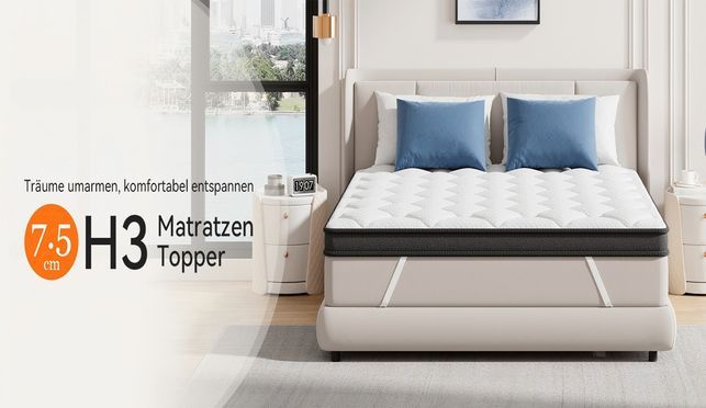 7.5cm H3 Matratzentopper