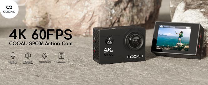 COOAU SPC06 Action Kamera – 4K 60FPS & 20 MP
