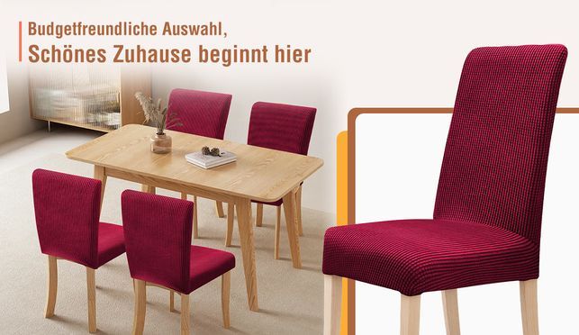 SIMLOVEVE Stilvoller Schutz für Ihre Stühle – flexibel & pflegeleicht