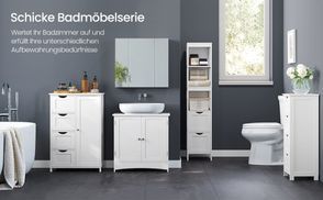 Schicke Badmöbelserie