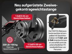 Kompatibel mit Hantelscheiben